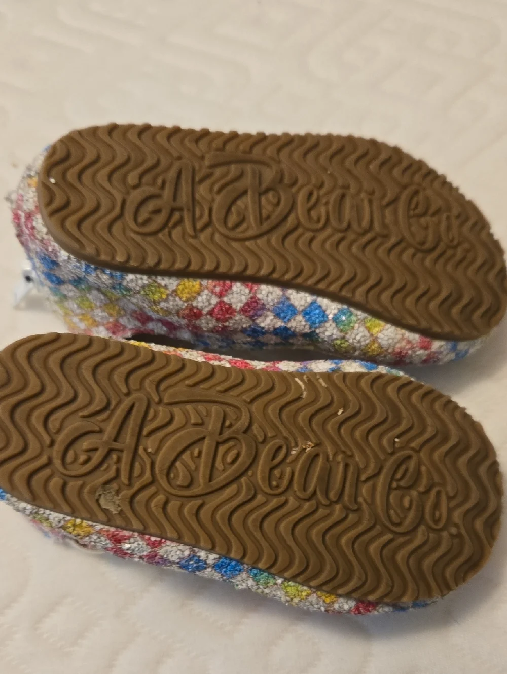 Toddler Multi-Color Glitter Mary Jane Shoes with Elastic Strap